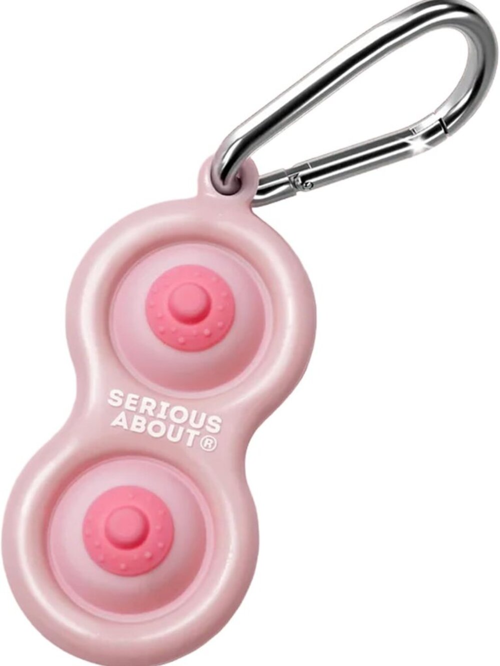 Funny Silicone Keychain - Nipple Dimple Novelty Accessory, Adult Humor Gift